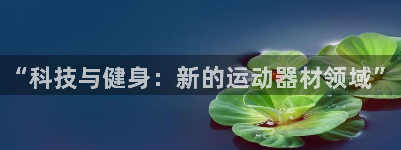 凯捷体育娱乐网站：“科技与健身：新的运动器材领域”